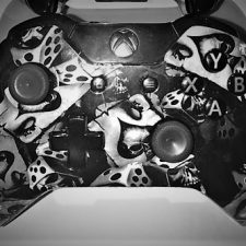 Hydrographics Black and White Game Controller