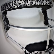 Hydrographics Black and White Face Guard