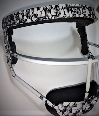 Hydrographics Black and White Face Guard