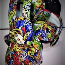 Hydrographics Headphones Colorful Two