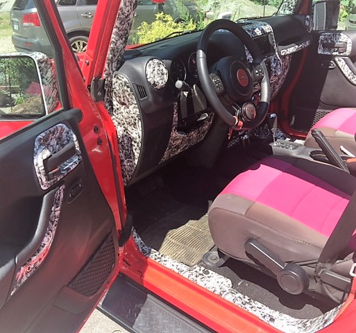 Hydrographics Car Interior Driver Side