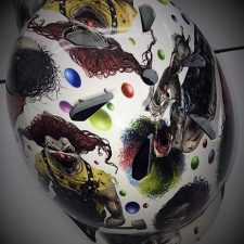 Hydrographics Water Dipped Snowboarding Helmet