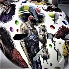 Hydrographics Water Dipped Snowboarding Helmet