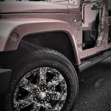 Hydrographics Water Dipped Red Jeep