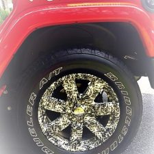 Hydrographics Water Dipped Red Jeep